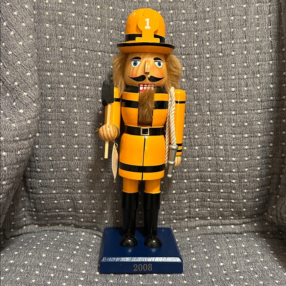 Target Firefighter Nutcracker  - Yellow and Black